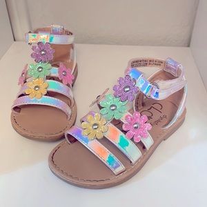 Flower Gladiator Sandals!
